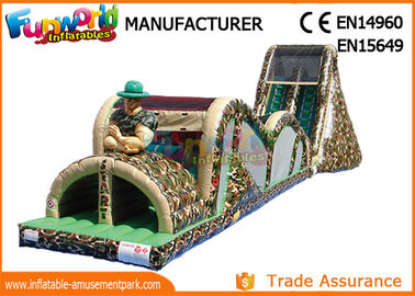 Indoor Or Outdoor Mega Inflatable Assault Course With Digital Painting