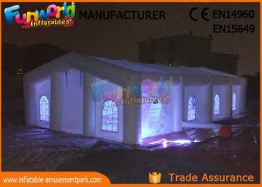 Factory Dome Cube Inflatable Party Tent With LED Lighting Customized Color