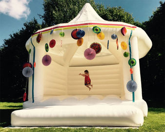 Custom Made Carpa Hinchable Inflatable Party Tent White Bouncy Castle For Wedding