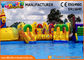 Outdoor Inflatable Water Parks Slide With Pool One Year Warranty