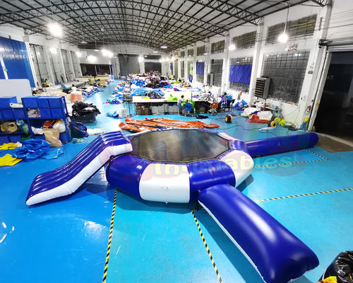 Mega Aqua Park Inflatable Water Trampoline Jumping Floating Games