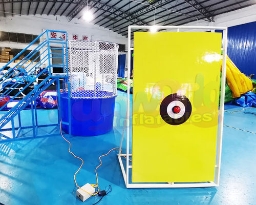 Tarpaulin Inflatable Water Dunk Tank Interactive Dunker Machine