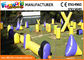 multi - color 0.6mm PVC Tarpaulin Inflatable Barriers For Paintball Sports