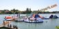 0.9mm PVC Tarpaulin Crooked Inflatable Amusement Park  For Water Sports